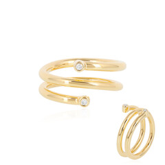 SI2 (J) Diamond Silver Ring