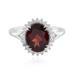 Mozambique Garnet Silver Ring