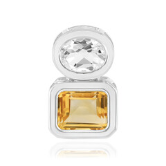 Citrine Silver Pendant