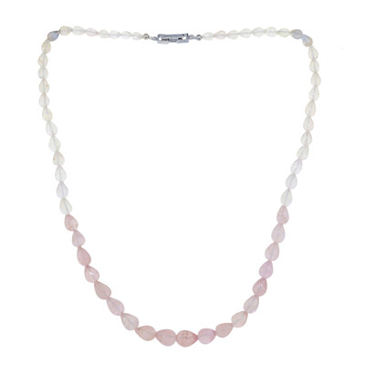 Morganite Silver Necklace