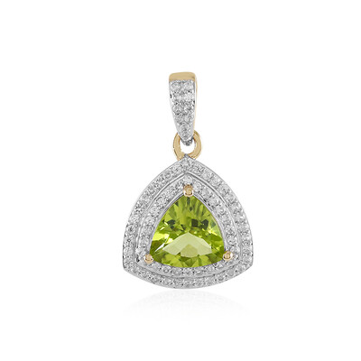 18K Peridot Gold Pendant