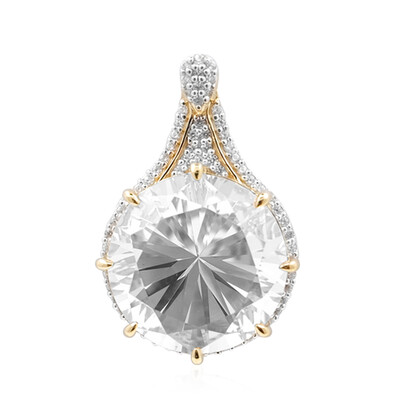 9K Danburite Gold Pendant