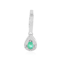 Russian Emerald Silver Pendant