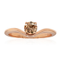 14K VS1 Argyle Rose De France Diamond Gold Ring