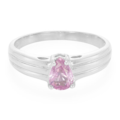 Ceylon Pink Sapphire Silver Ring