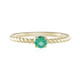 9K Russian Emerald Gold Ring