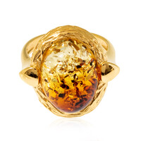Baltic Amber Silver Ring