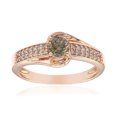 9K VS1 Argyle Rose De France Diamond Gold Ring