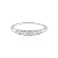 I2 (I) Diamond Silver Ring