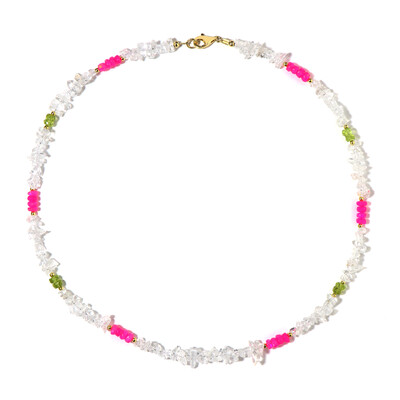 White Quartz Silver Necklace