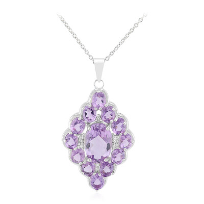 Amethyst Silver Necklace