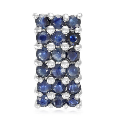 Blue Sapphire Silver Pendant