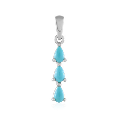 Sleeping Beauty Turquoise Silver Pendant
