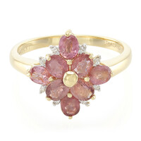 18K Unheated Padparadscha Sapphire Gold Ring (AMAYANI)