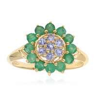 14K Brazilian Emerald Gold Ring