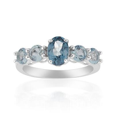 London Blue Topaz Silver Ring