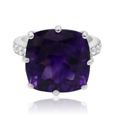 Moroccan Amethyst Silver Ring