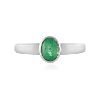 Ethiopian Emerald Silver Ring