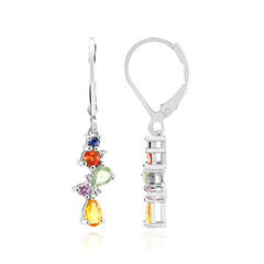 Yellow Sapphire Silver Earrings