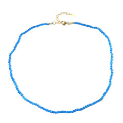 Neon Blue Apatite Silver Necklace (Adela Silber)