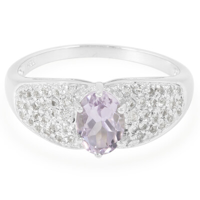 Rose de France Amethyst Silver Ring