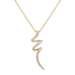 14K I1 (H) Diamond Gold Necklace (CIRARI)