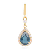 Teal Kyanite Silver Pendant