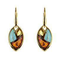 Baltic Amber Silver Earrings
