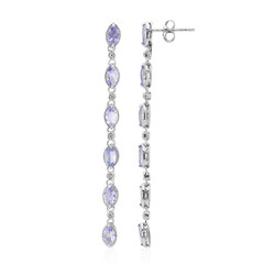 Tanzanite Silver Earrings