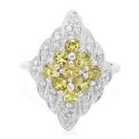 Cuprian Tourmaline Silver Ring