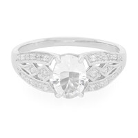 Petalite Silver Ring