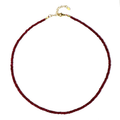 Ruby Silver Necklace