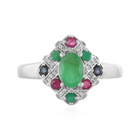 Socoto Emerald Silver Ring