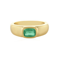 Russian Emerald Silver Ring