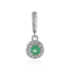 Ethiopian Emerald Silver Pendant