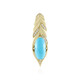 9K Sleeping Beauty Turquoise Gold Pendant (de Melo)