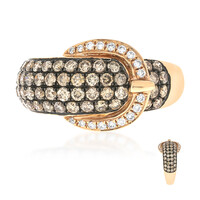 14K SI2 Brown Diamond Gold Ring