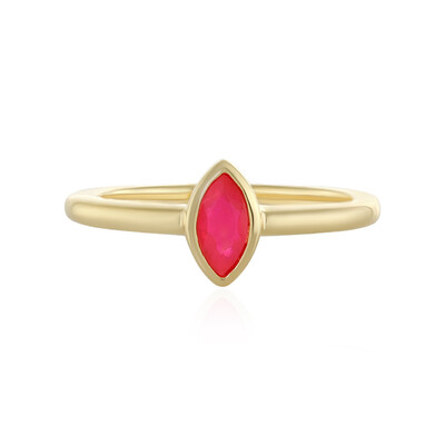 Pink Ethiopian Opal Silver Ring