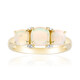 9K Brazilian White Opal Gold Ring