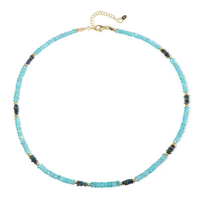 Blue Apatite Silver Necklace
