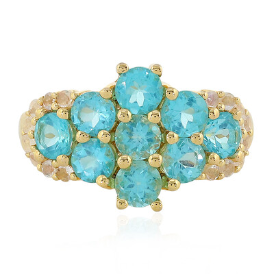 Blue Apatite Silver Ring