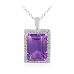 Amethyst Silver Necklace