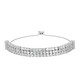 White Topaz Silver Bracelet (Adela Silber)