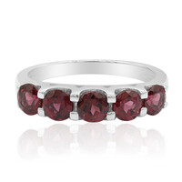 Rhodolite Silver Ring