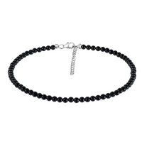Black Tourmaline Silver Necklace