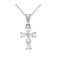 White Topaz Silver Necklace