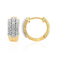 14K VVS1 (G) Diamond Gold Earrings