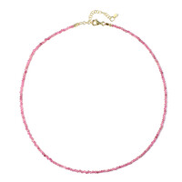 Pink Tourmaline Silver Necklace