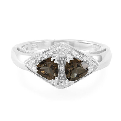 Smoky Quartz Silver Ring