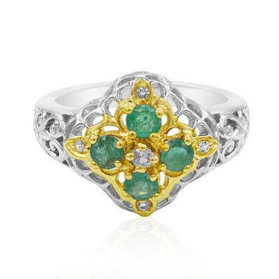 Brazilian Emerald Silver Ring